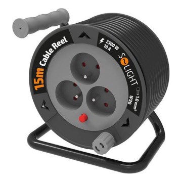 Przedłużacz bębnowy 3-gniazdowy 12 m