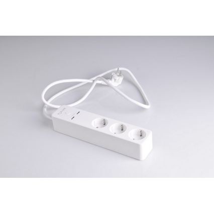 Przedłużacz SMART z wyłącznikiem 1,5 m + 2xUSB/Wi-Fi Tuya SCHUKO