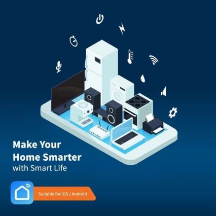 Przedłużacz z wyłącznikiem SMART 1,8 m 4 gniazda + 4x USB Wi-Fi Tuya