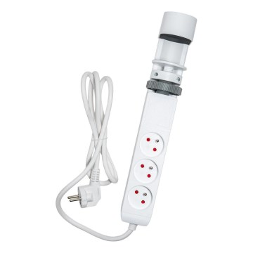 Przedłużacz z uchwytem do biurka 3 gniazda Typ E + 2xUSB-A + 1xUSB-C 1,5 m biały