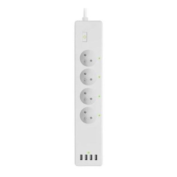 Przedłużacz z wyłącznikiem SMART 1,8 m 4 gniazda + 4x USB Wi-Fi Tuya