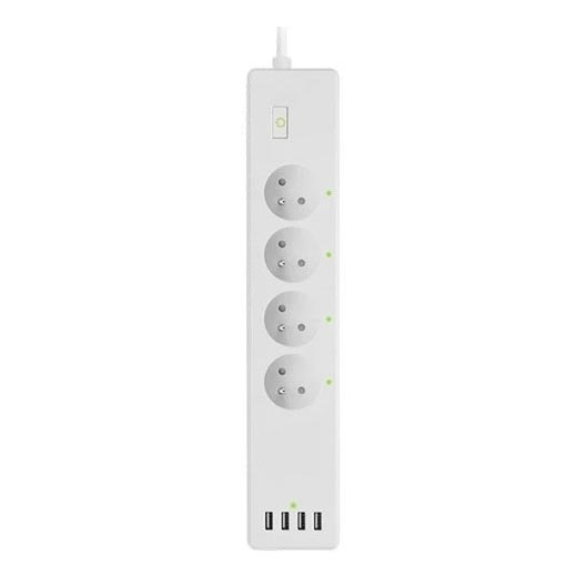 Przedłużacz z wyłącznikiem SMART 1,8 m 4Z + 4xUSB Wi-Fi Tuya