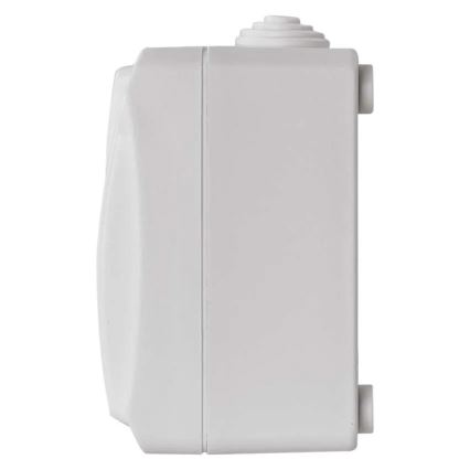Przełącznik domowy AC nr 6 z gniazdkiem 250V/16A IP44 biały