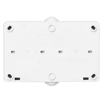 Przełącznik domowy AC nr 6 z gniazdkiem 250V/16A IP44 biały