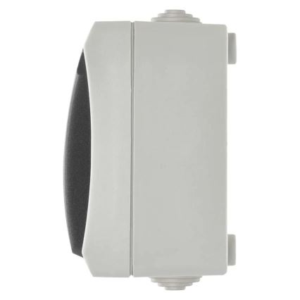 Przełącznik domowy AC nr 6 z gniazdkiem 250V/16A IP44 szary