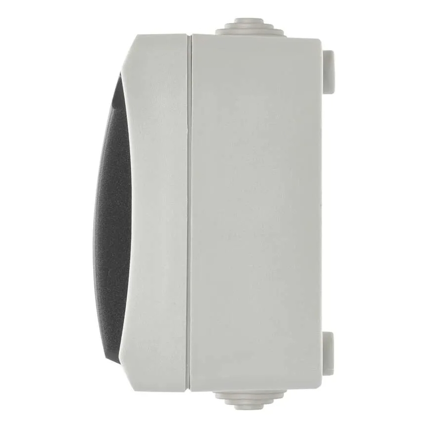 Przełącznik domowy AC nr 6 z gniazdkiem 250V/16A IP44 szary