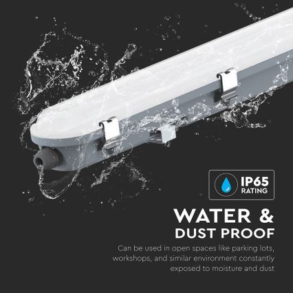LED techniczna oprawa świetlówkowa z czujnikiem ruchu i zmierzchu LED/48W/230V IP65 4000K 150 cm