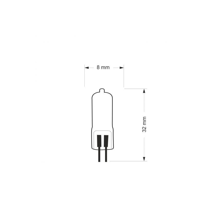 Przemysłowa żarówka halogenowa G4/10W/12V 2800K
