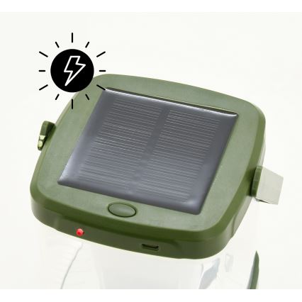 Przenośna ładowalna lampa LED z pułapką na owady LED/3W/1800 mAh zielony