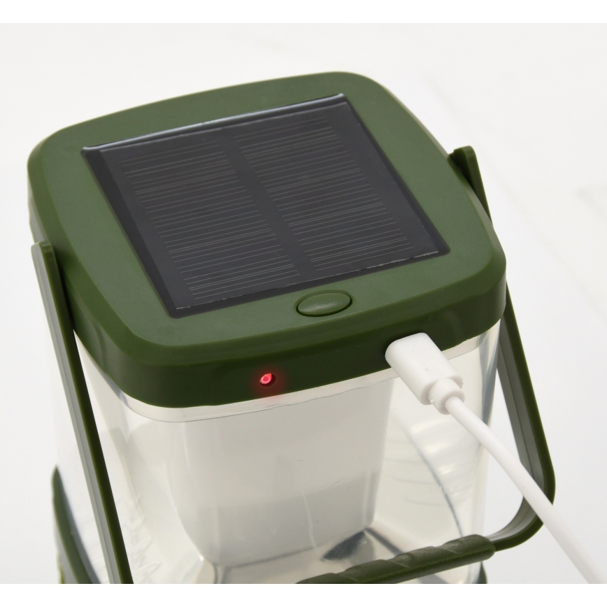 Przenośna ładowalna lampa LED z pułapką na owady LED/3W/1800 mAh zielony