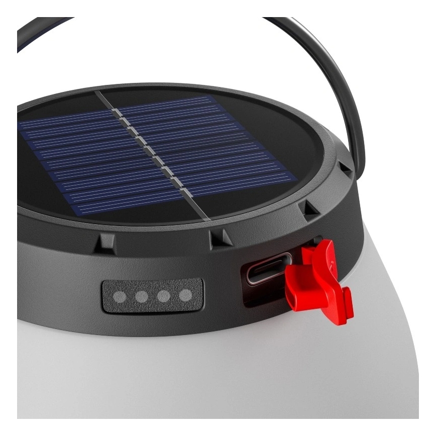 Przenośna, ściemnialna lampa solarna ładowalna LED LUMINA ORB LED/5V 800 mAh
