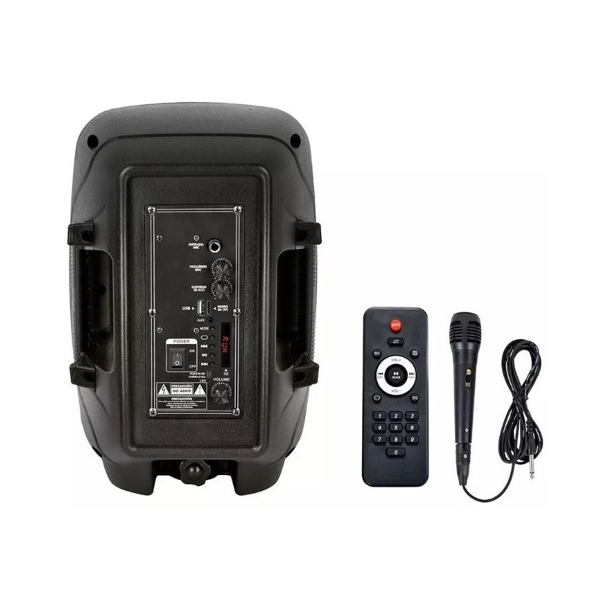 Przenośny głośnik Bluetooth z mikrofonem 15W/3,7V LED RGB + pilot
