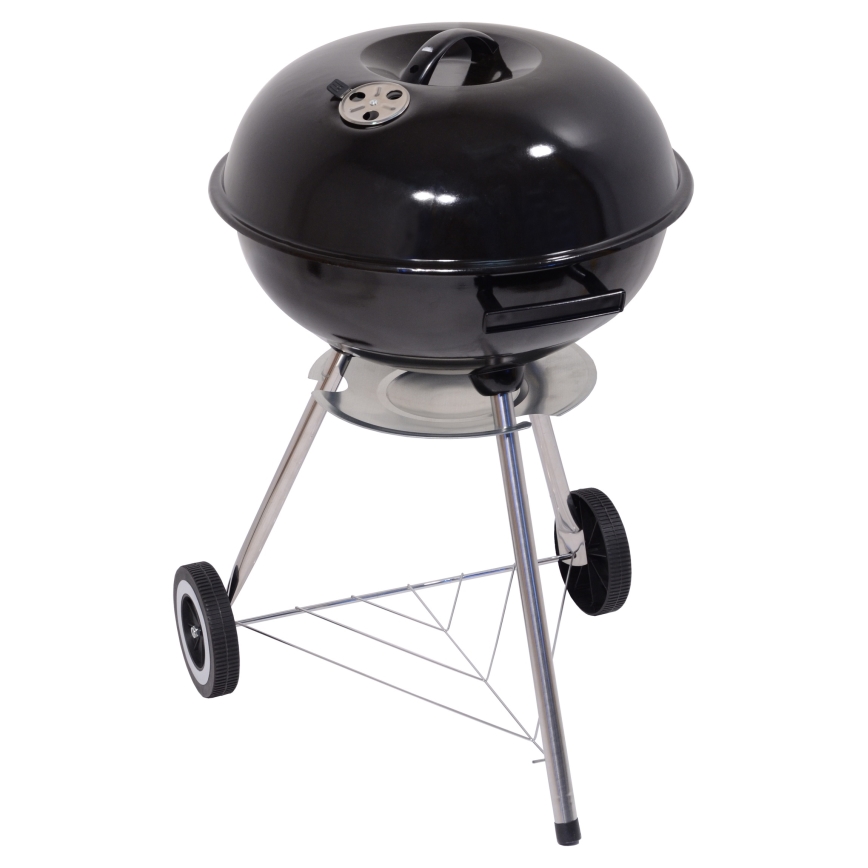 Przenośny grill węglowy czarny