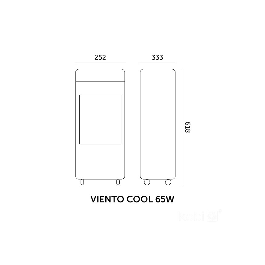 Przenośny ochładzacz powietrza VIENTO COOL 65W/230V biały + zdalne sterowanie