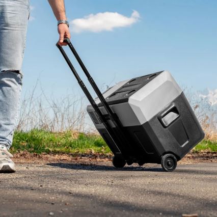 Przenośna lodówka samochodowa z wyświetlaczem LCD 40 l 230V/12V/24V czarna