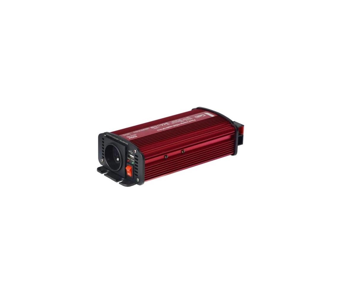 Przetwornica 600W/12/230V + USB