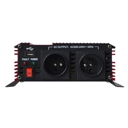 Przetwornica napięcia 1000W/12/230V + USB