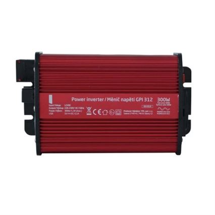 Przetwornica napięcia 300W/12/230V + USB
