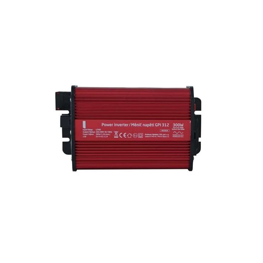 Przetwornica napięcia 300W/12/230V + USB