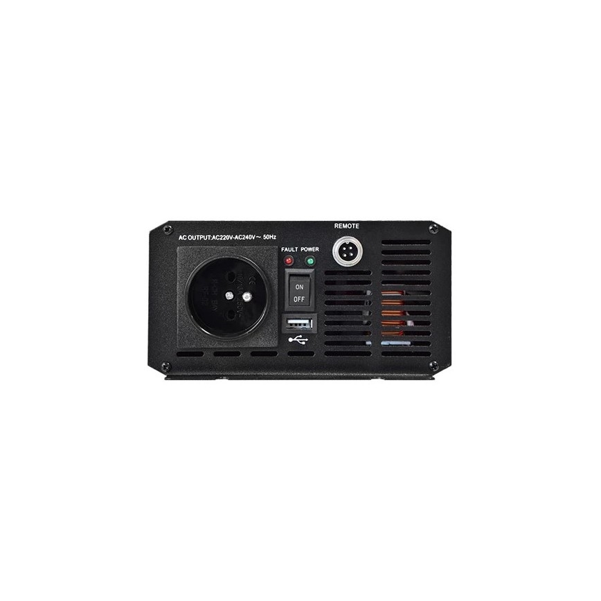 Przetwornica napięcia CARSPA 600W/12/230V + pilot przewodowy