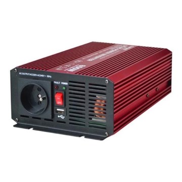 Przetwornica napięcia CARSPA 600W/12/230V + USB