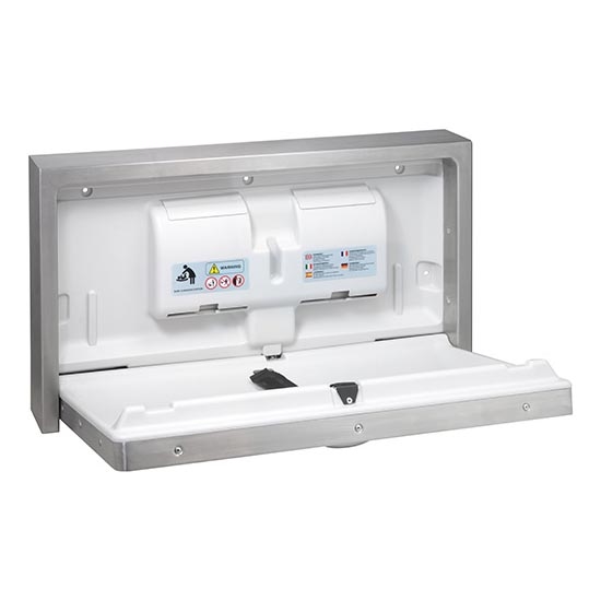 Przewijak 90x52 cm, stal nierdzewna/srebrny