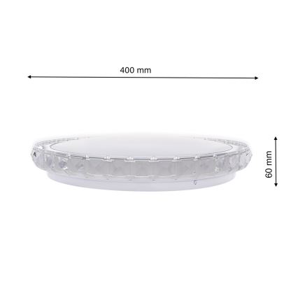 Ściemnialna lampa sufitowa LAYLA LED/26W/230V + pilot zdalnego sterowania