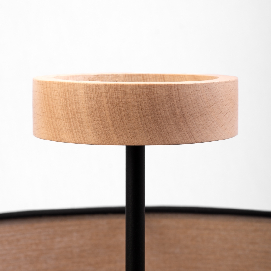 Przysufitowy żyrandol ALBA 3xE27/15W/230V śr. 40 cm czarny/brązowy