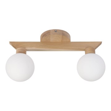 Przysufitowy żyrandol ANTONIO 2xG9/5W/230V dąb/biały