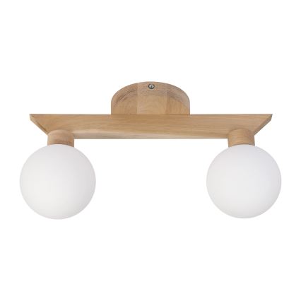 Przysufitowy żyrandol ANTONIO 2xG9/5W/230V dąb/biały