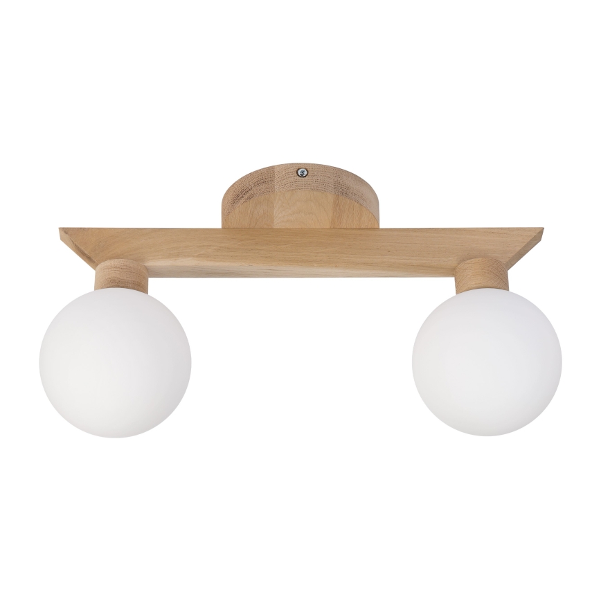 Przysufitowy żyrandol ANTONIO 2xG9/5W/230V dąb/biały