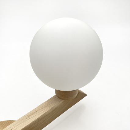 Przysufitowy żyrandol ANTONIO 2xG9/5W/230V dąb/biały