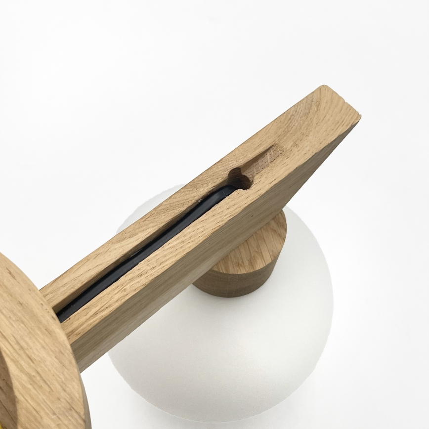 Przysufitowy żyrandol ANTONIO 2xG9/5W/230V dąb/biały