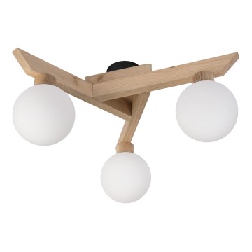 Przysufitowy żyrandol ANTONIO 3xG9/5W/230V dąb/biały