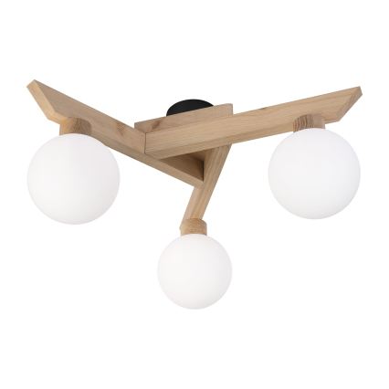 Przysufitowy żyrandol ANTONIO 3xG9/5W/230V dąb/biały