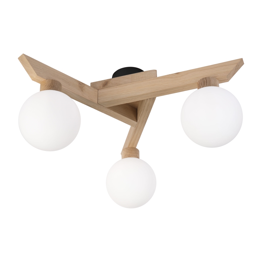 Przysufitowy żyrandol ANTONIO 3xG9/5W/230V dąb/biały