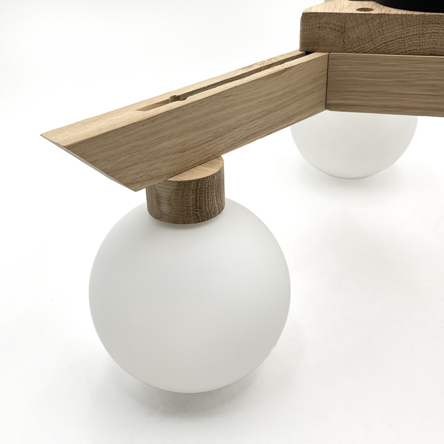 Przysufitowy żyrandol ANTONIO 3xG9/5W/230V dąb/biały