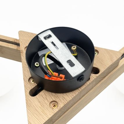 Przysufitowy żyrandol ANTONIO 3xG9/5W/230V dąb/biały