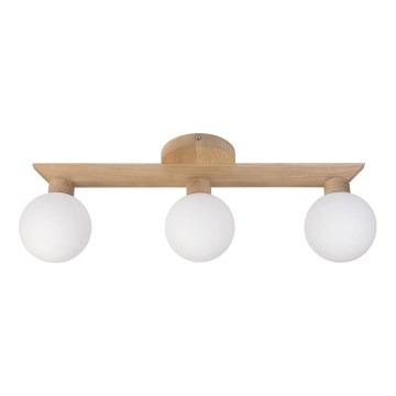 Przysufitowy żyrandol ANTONIO 3xG9/5W/230V dąb/biały