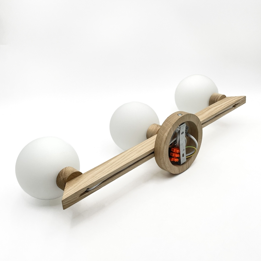 Przysufitowy żyrandol ANTONIO 3xG9/5W/230V dąb/biały