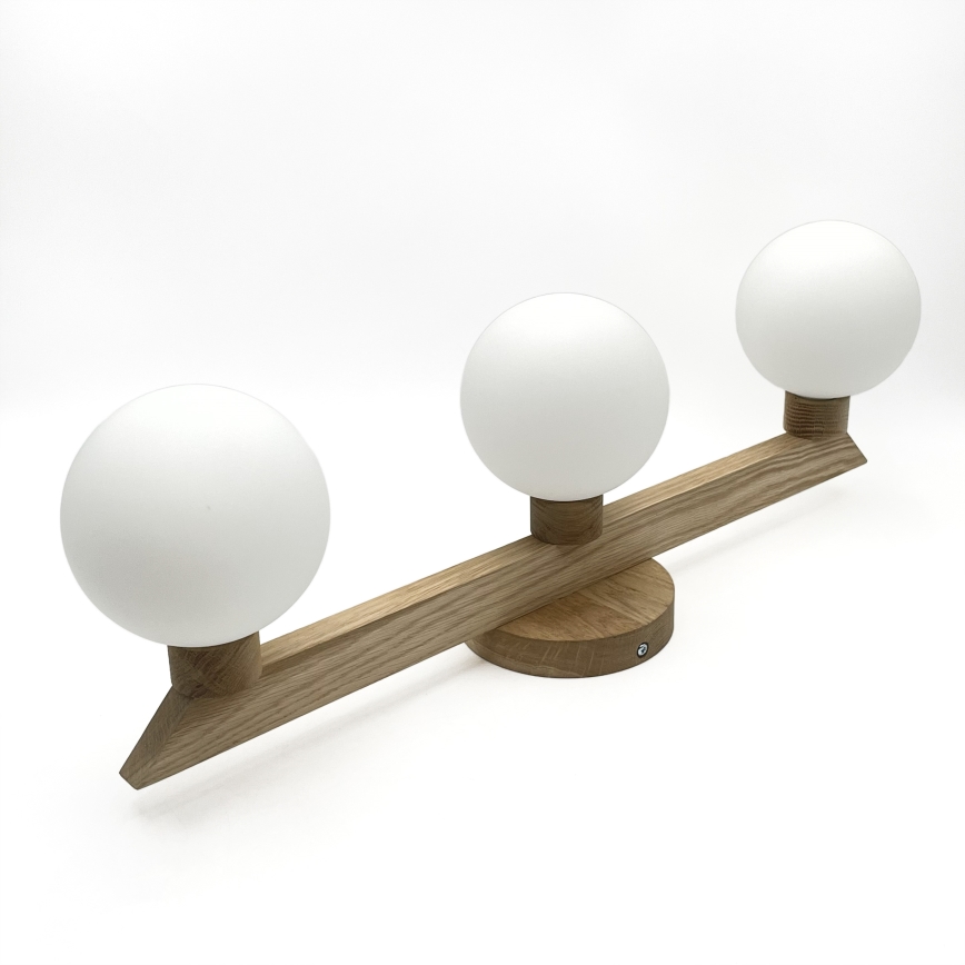 Przysufitowy żyrandol ANTONIO 3xG9/5W/230V dąb/biały