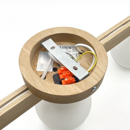 Przysufitowy żyrandol ANTONIO 3xG9/5W/230V dąb/biały