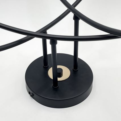 Przysufitowy żyrandol ANYA 6xE27/15W/230V czarny/złoty