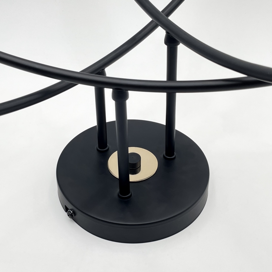 Przysufitowy żyrandol ANYA 6xE27/15W/230V czarny/złoty