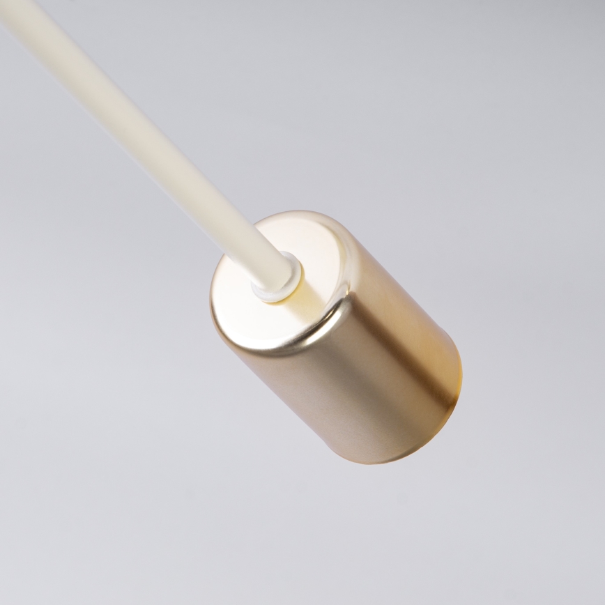 Przysufitowy żyrandol CAMBRIDGE 4xE27/15W/230V mosiądz/biały