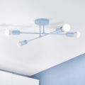 Przysufitowy żyrandol CAMBRIDGE 4xE27/15W/230V niebieski