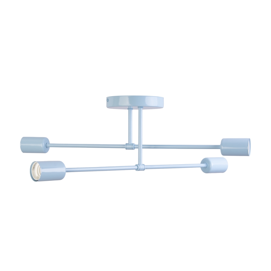 Przysufitowy żyrandol CAMBRIDGE 4xE27/15W/230V niebieski
