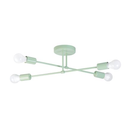 Przysufitowy żyrandol CAMBRIDGE 4xE27/15W/230V zielony