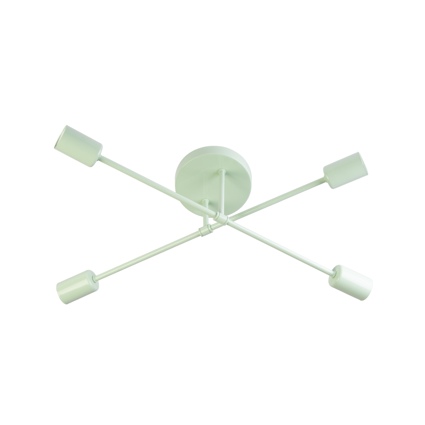 Przysufitowy żyrandol CAMBRIDGE 4xE27/15W/230V zielony