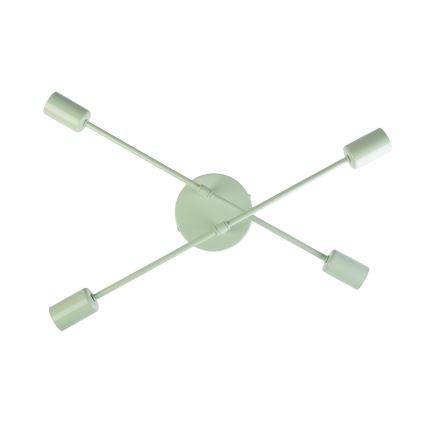 Przysufitowy żyrandol CAMBRIDGE 4xE27/15W/230V zielony